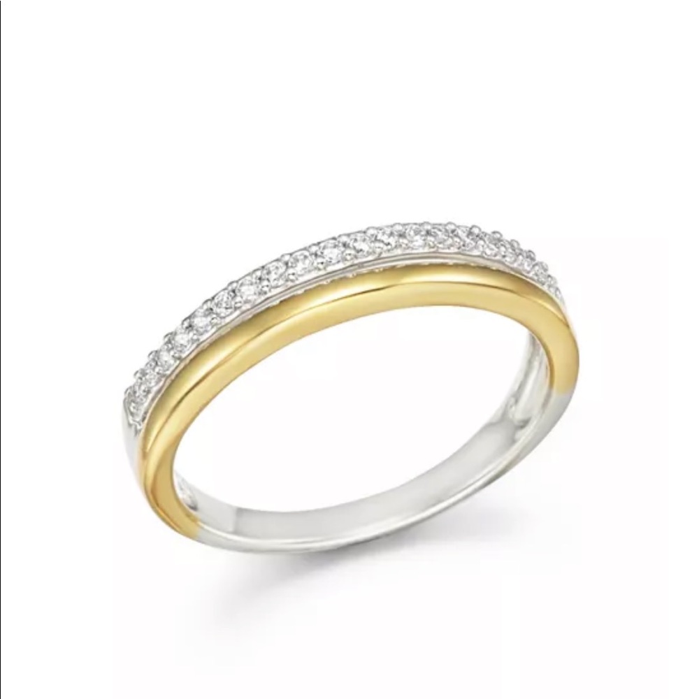Gold and Diamond Double Band